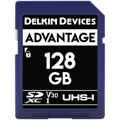 Delkin 128GB Advantage UHS-I V30 SDXC Hafıza Kartı