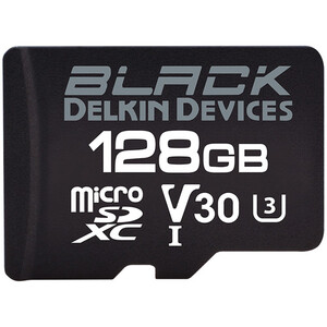 Delkin - Delkin 128GB Black UHS-I MicroSDXC SD Adaptörlü Hafıza Kartı