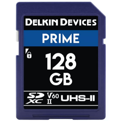 Delkin 128GB Prime UHS-II SDXC (V60) Hafıza Kartı