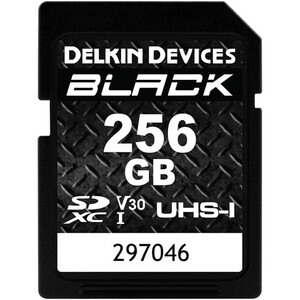 Delkin - Delkin 256GB Black UHS-I v30 SDXC Hafıza Kart