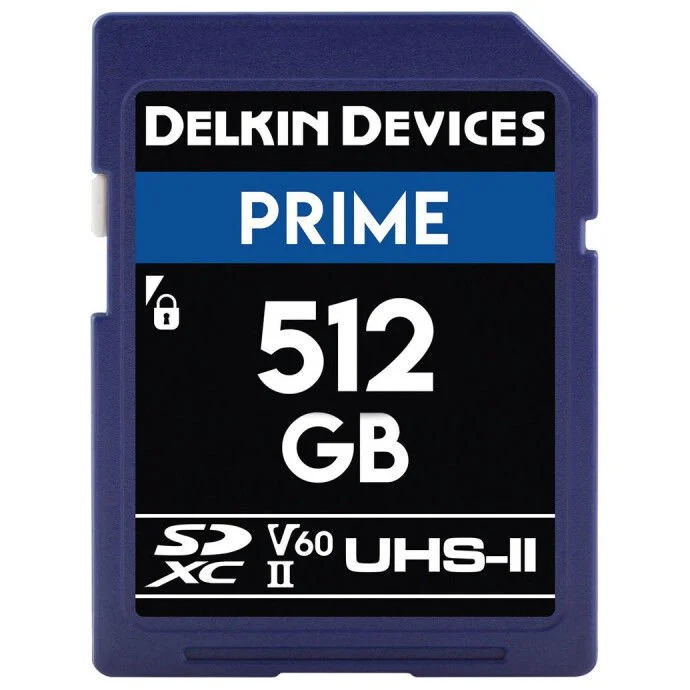 Delkin - Delkin 512GB Prime UHS-II SDXC (V60) Hafıza Kartı