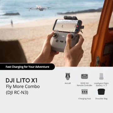 DJI Lito X1 Fly More Combo (DJI RC-N3) - Thumbnail