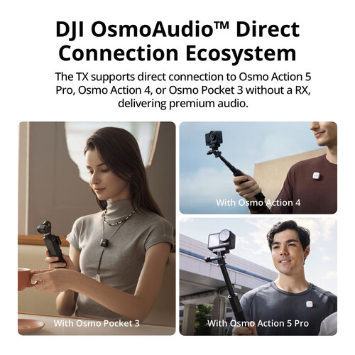 DJI Mic Mini İki Kişilik Kablosuz Yaka Mikrofonu