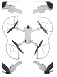 Dji Mini 3/3 pro Pervane Koruyucu Propeller Guard - Thumbnail