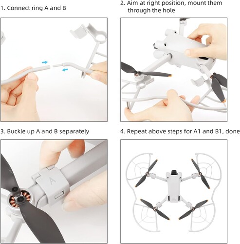 Dji Mini 3/3 pro Pervane Koruyucu Propeller Guard