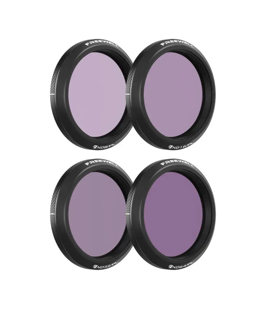 Freewell - Freewell DJI Osmo Action 5 Pro ND/PL Filters 4Pack