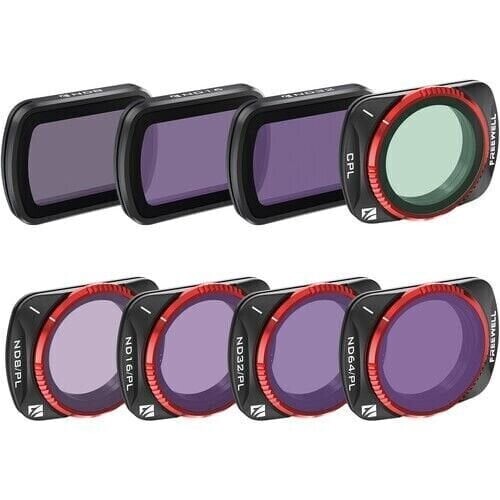 Freewell DJI OSMO POCKET 3 - ALL DAY - 8PACK ND8, ND16, ND32, CPL ND8/PL, ND16/PL, ND32/PL, AND ND64/PL