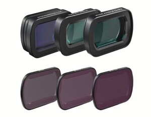Freewell - Freewell DJI OSMO POCKET 3 - LENS & ND FILTERS KIT MACRO, WIDE-ANGLE ANAMORPHIC LENSES & ND8/32/128 FILTERS