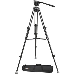 E-Image - E-Image EK610 Profesyonel Fluid Head Compact Tripod Seti (65mm EH610 + AT610)