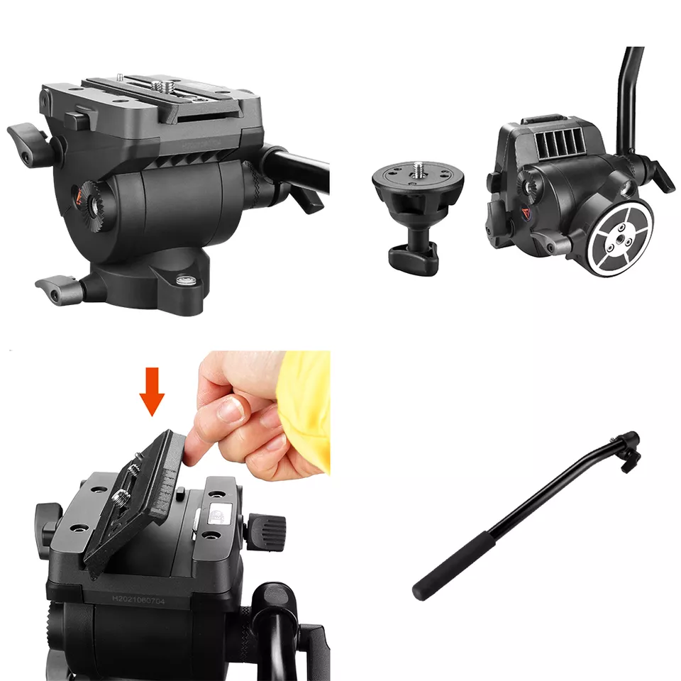 E-Image GH04F & GA230 Tripod Kit - Yükseklik 244cm - EG04FA3
