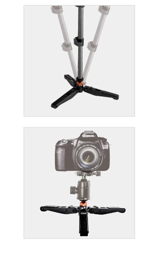 E-Image MA600 Alüminyum Monopod + 610FH Fluid Head
