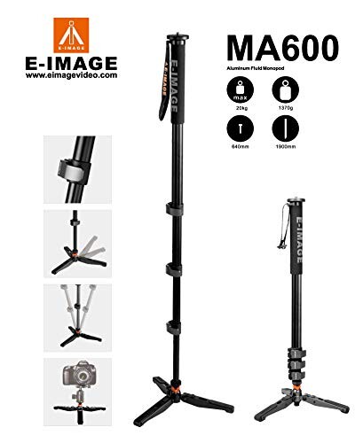 E-Image MA600 Alüminyum Monopod + 610FH Fluid Head