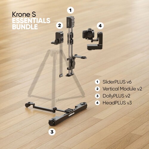 Edelkrone Krone S Bundle Dikey Slider ve DollyPLUS HyperAxial Hareket Sistemi (Essentials)