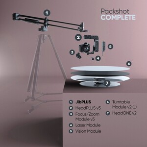 Edelkrone - Edelkrone PackShot MASTER Bundle Profesyonel Ürün Sinematografisi Hareket Kontrol Sistemi (JibPLUS - Complete)