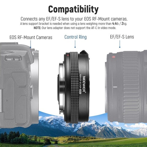 EF-EOSR CANON EF - RF AF Lens Adaptörü