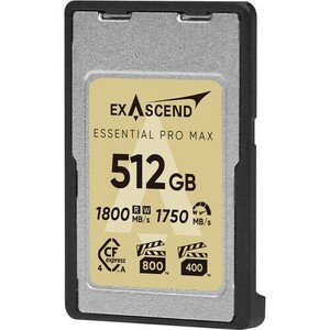 Exascend 512GB Essential Pro Max CFexpress 4.0 Type A Hafıza kartı / 1800 MB/S Okuma Yazma VPG800(Kopya) - Thumbnail