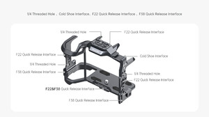 Falcam 2634 Canon EOS R5/R6 Quick Release Kamera Kafesi (F22/F38) - Thumbnail