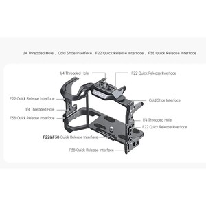Falcam F22&F38 Quick Release Camera Cage Çerçeve (CANON EOS R5/R6) - Thumbnail