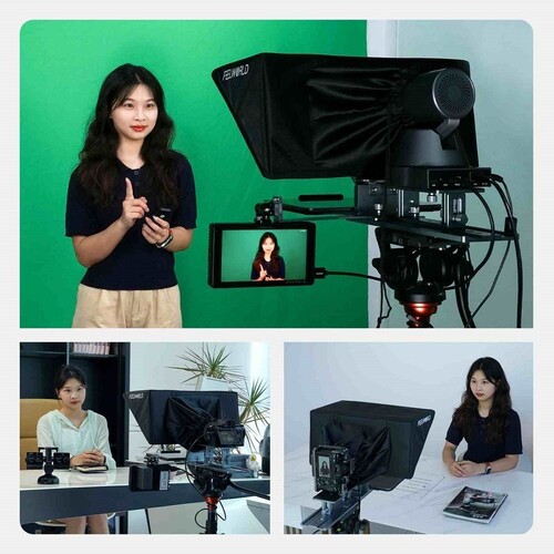 Feeworld TP16 Taşınabilir 16 İnç Katlanır Teleprompter