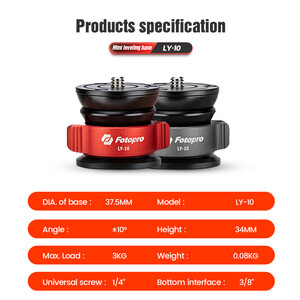 Fotopro LY-10 Mini Leveling Base - Thumbnail