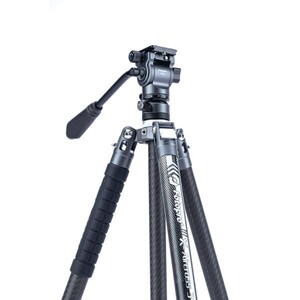 Fotopro X-Aircross 3 Karbon Fiber Video Tripodu (Gri) - Thumbnail