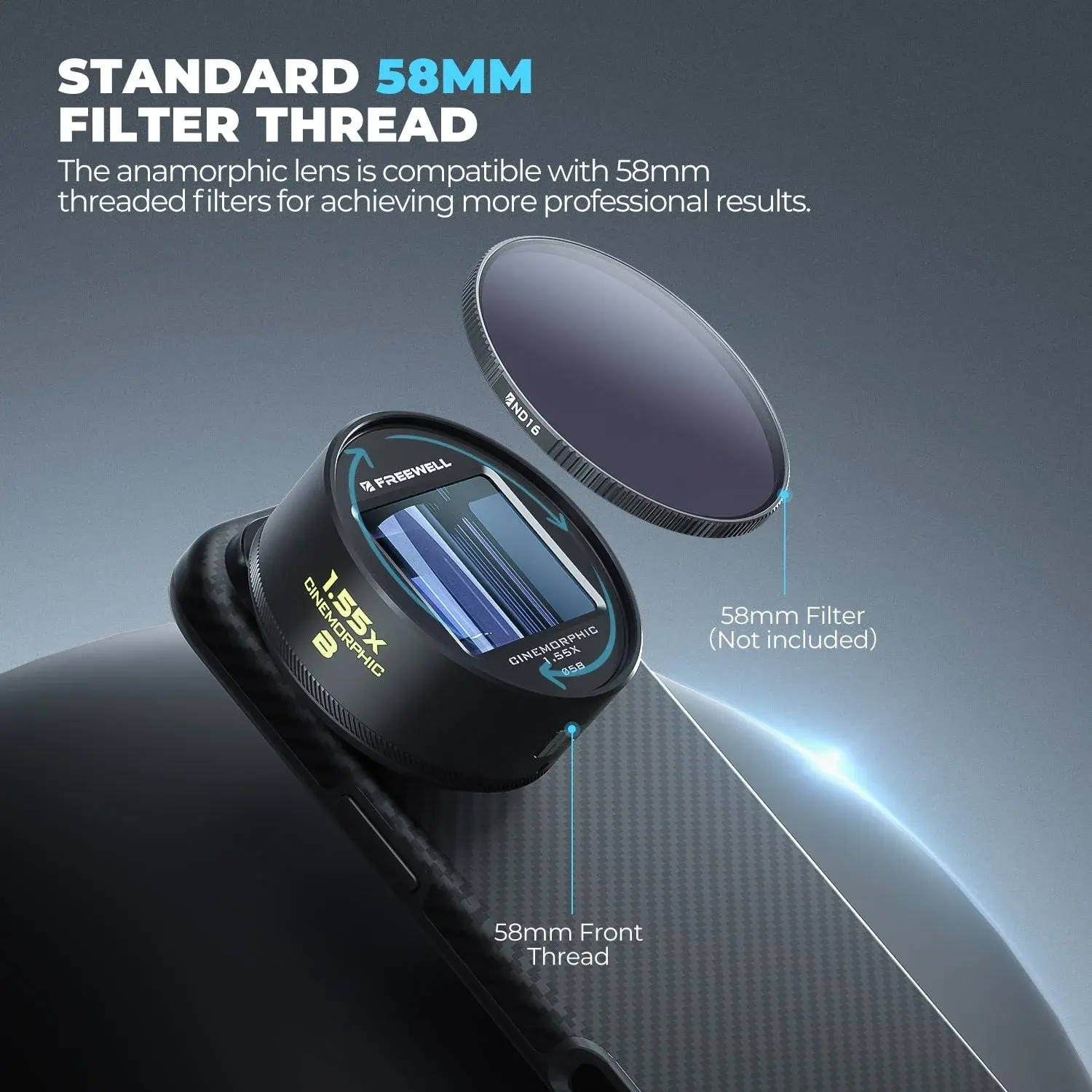 Freewell 1.55x Anamorphic Lens