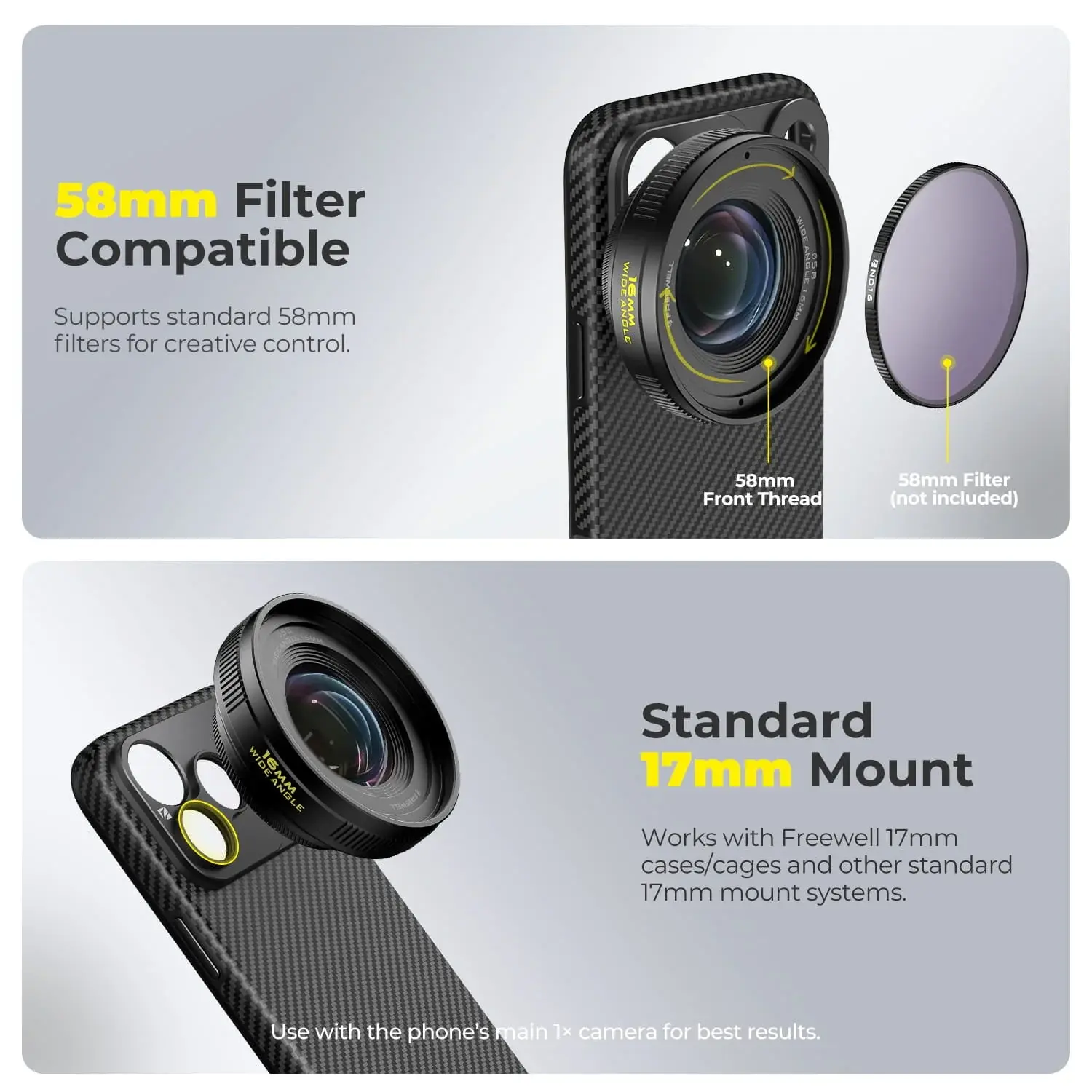 Freewell 16mm Wide Angle Lens - Thumbnail
