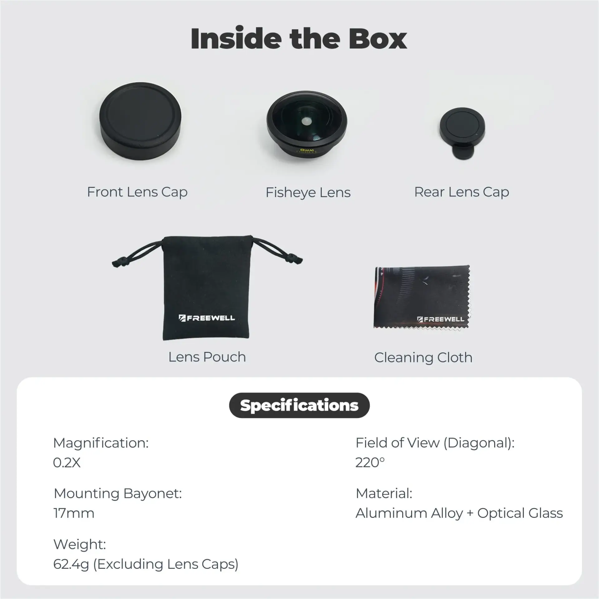 Freewell 8mm Fisheye Lens