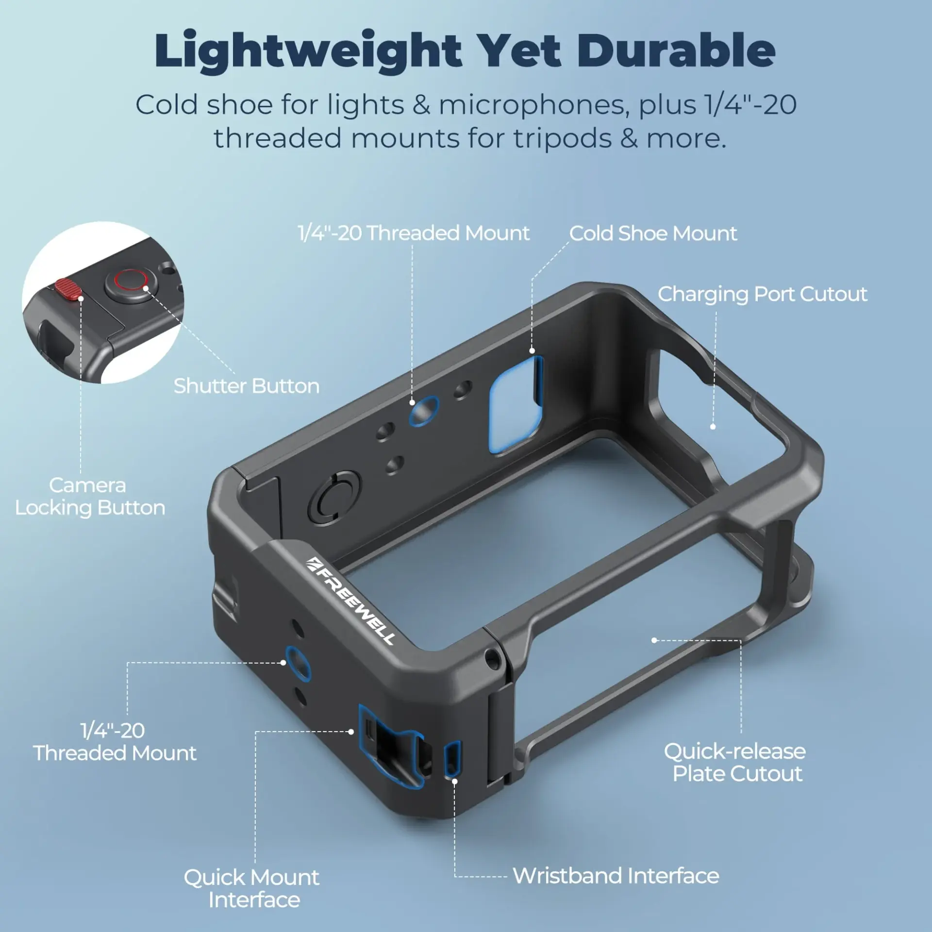 Freewell DJI Osmo Action 6 Creator Pro Cage