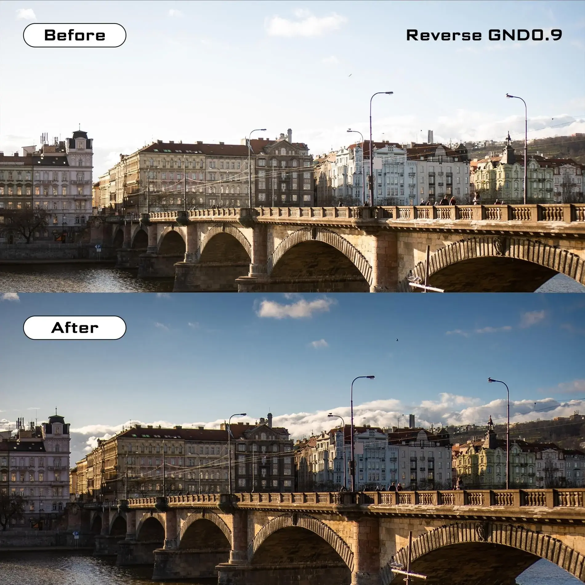 Freewell Eiger Matte Box Gradient GND0.9 Reverse Edge Filter - Thumbnail