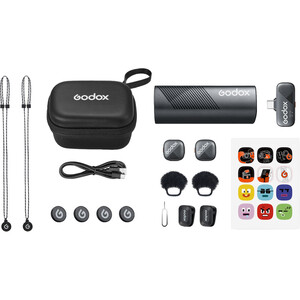 Godox - Godox Cube-S Kit 2 İkili Mikrofon Kiti (Type-C) (1)
