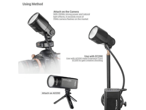Godox - Godox H200R Yuvarlak Soft Flaş Kafası (AD200) (1)
