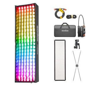 Godox - Godox KNOWLED F200SR K1 Esnek RGB LED Işık 1×4, Softbox ve Grid Dahil