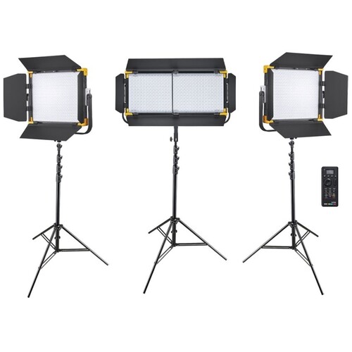 Godox LD150R/LD75R 3'lü RGB LED Panel Işık Kiti
