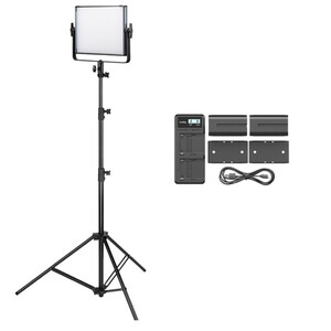 Godox - Godox LDX50Bi Bi-Color LED Panel Tekli Işık Kiti (Bataryalı)