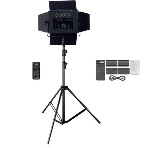 Godox LDX50R RGBWW LED Panel Tekli Işık Kiti (Bataryalı)