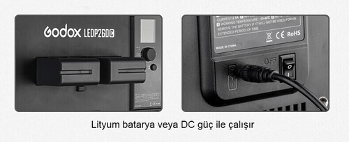 Godox LEDP260C Video Işığı İkili Işık Kiti