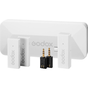 Godox - Godox MoveLink Mini Kablosuz Mikrofon Kit2 (Type-C Uyumlu/Beyaz)