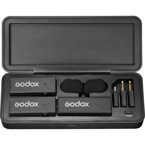Godox MoveLink Mini Kablosuz Mikrofon Kit2 (Type-C Uyumlu/Siyah)