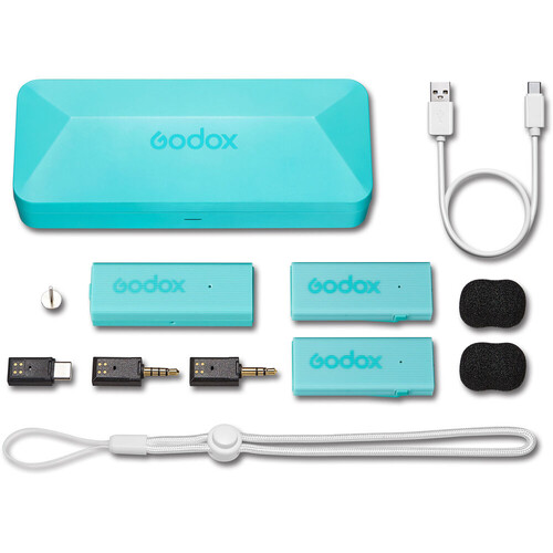 Godox MoveLink Mini Kablosuz Mikrofon Kit2 (Type-C Uyumlu/Yeşil)