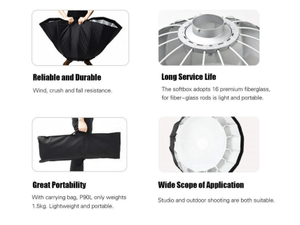 Godox P120H 120cm Bowens Parabolik Softbox - Thumbnail