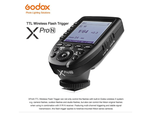 Godox - Godox TTL Flaş Tetikleyici XPRO-N (Nikon TTL)