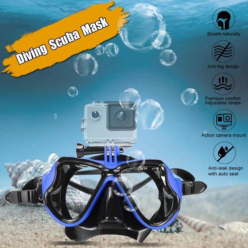 GoPro Adaptörlü Dalış Maskesi