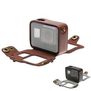 Sanger - Gopro Hero 5 6 Askılı Deri Kılıf (1)