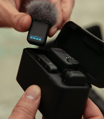 GoPro Wireless Mic Complete Kit Kablosuz Yaka Mikrofonu (2 Verici + TRS Alıcı + USB-C Alıcı + Şarj Kutusu)