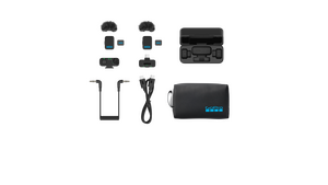 GoPro Wireless Mic Complete Kit Kablosuz Yaka Mikrofonu (2 Verici + TRS Alıcı + USB-C Alıcı + Şarj Kutusu) - Thumbnail