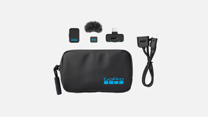GoPro - GoPro Wireless Mic USB Kit Kablosuz Yaka Mikrofonu (1 Verici + USB-C Alıcı)