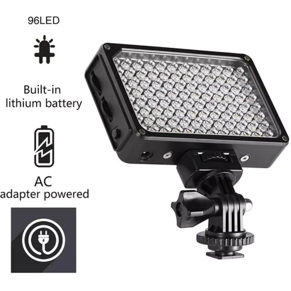 GVM - GVM 5S Bi-Color Kamera Üstü Dahili Akülü Mobil Led Işık (12x8cm) (1)