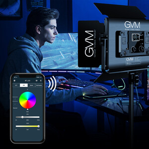 GVM 880RS RGB LED Video Light Studio 2-Video-Light-Kit - Thumbnail