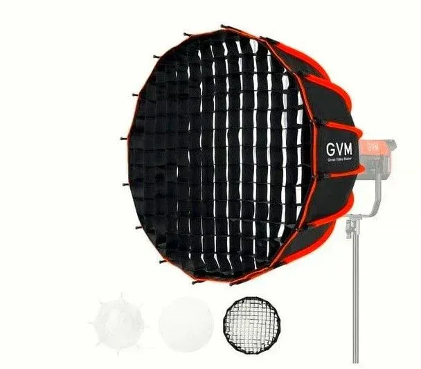 GVM - GVM 90cm Kolay Kurulum Gridli Parabolik Softbox